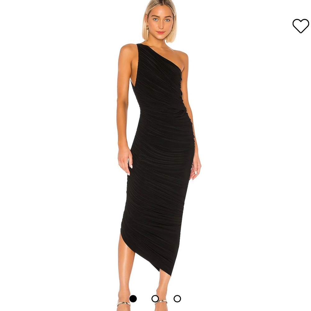 NWT Diana one-shoulder ruched stretch-jersey gown